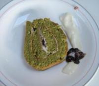 Matcha roll (gâteau roulé au thé vert) - japonais