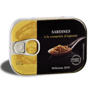 recette - Sardines à la compotée d’oignon en tarte fine